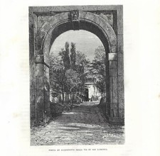 Stampa antica ROMA PORTA