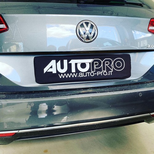 Copri targa auto tessuto - in,
