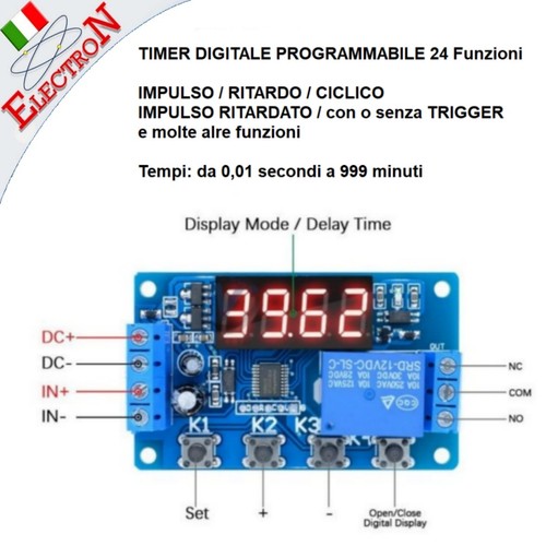 Timer 12v 24funz - 12v,