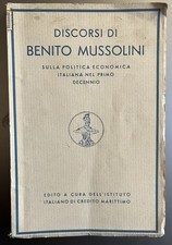 DISCORSI DI BENITO MUSSOLINI