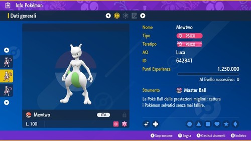 Mewtwo shiny 6iv masterball - shiny,