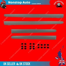 4X Portiera Modanature Pannello Finiture Cinturino Verniciabile Ant. & Post. Per