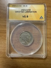 1921-S Buffalo Nickel 5c VG8