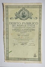 DEBITO PUBBLICO REGNO D'ITALIA