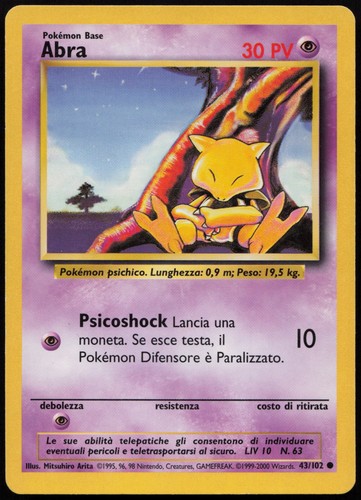Pokemon tcg abra 102 set - abra,