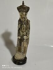SCULTURA in lamina d'argento 800 raffigurante dignitario  Cina XX secolo vintage