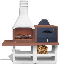 Barbecue in Cemento Con Cappa