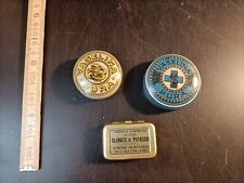 Lotto scatole in latta tin box farmacia unguento vaselina pura vintage - V B