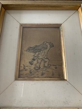 Incisione su oro 24kt Oslec Pirac 13 FRATELLI. Dimensioni 9x12. Data 29 nov 1901