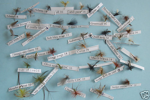 Selezione mosche secche - mosche,