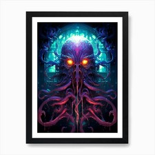 Cthulhu 1 stampa artistica con