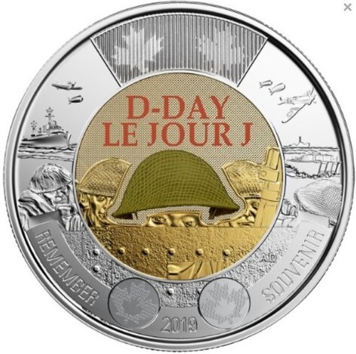 2019 canada toonie colored - toonie, pb