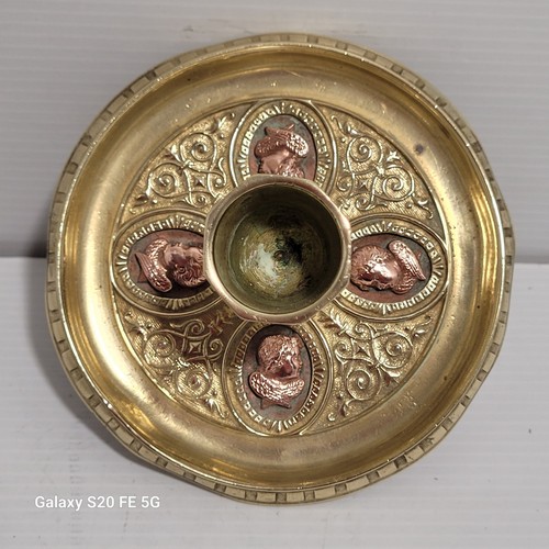 Bougeoir bronze carpe - bougeoir,