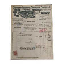 1927 Giuseppe Garolla Macchine Enologiche Pompe Limena Fattura C02179