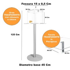 URNA TRASPARENTE DA PAVIMENTO