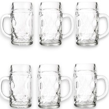 6x Boccali da birra in Vetro