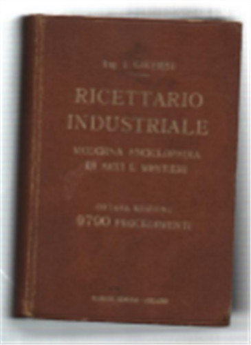 Ricettario industriale - ricettario,