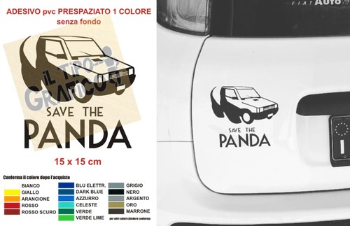 Adesivo save the panda auto - save,