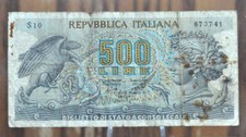 Banconota 500 Lire Repubblica