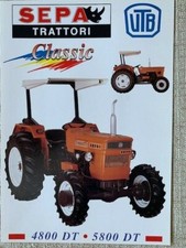Depliant Brochure Trattori Sepa UTB Mod.4800 DT e 5800 DT