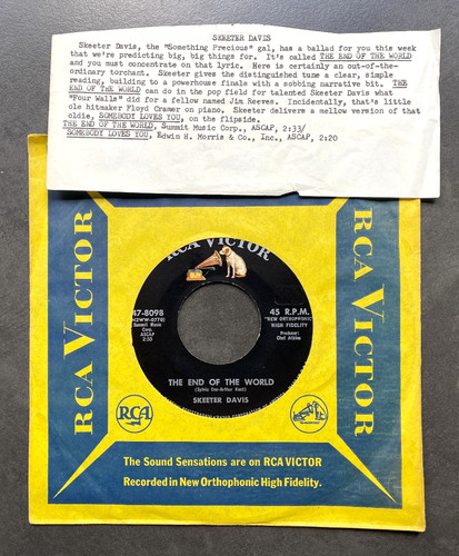 Skeeter davis the end - skeeter,