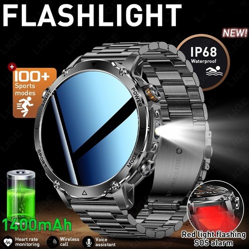 Smartwatch uomo militare con - smartwatch,