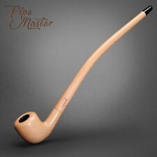 Mr. Brog WOODEN SMOKING PIPE Lotr Gandalf Hobbit 151 CHURCHWARDEN 14" Long Natur