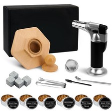 Kit per Affumicatore per Cocktail con Torcia, Kit Affumicatore per Bevande con 6