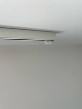 Binari Bastoni tenda a soffitto in alluminio bianco, completi