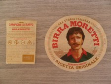 ETICHETTE BIRRA MORETTI CAMPIONI COL BAFFO EDIZIONE 2016 COLLEZIONE VARIE