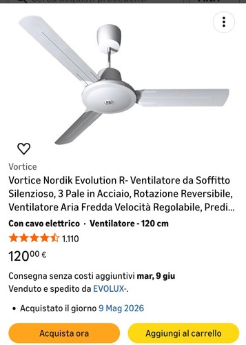Ventilatore soffitto vortice - ventilatore,