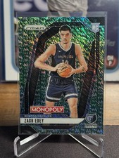 2024-25 Panini Prizm Monopoly - Zach Edey #24 Millionaire Green Shimmer /20 (RC)