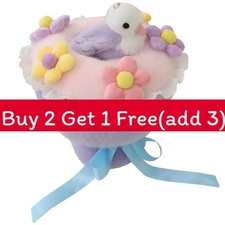 Bouquet uccellino peluche