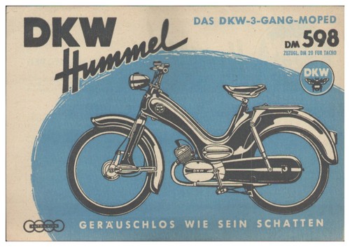 Y1948 dkw hummel foglio - dkw,