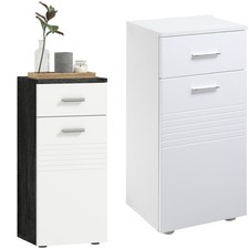 kleankin Mobile Bagno in Legno Armadietto con Mensole e Cassetto