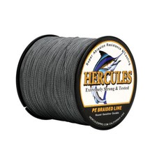 HERCULES 6lb-300lb Lenza da Pesca Intrecciata Grigio Extreme 100M-2000M 100% PE Super