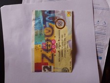 Biglietto concerto U2 - Zooropa Roma 17 Luglio 1993 - Mtv