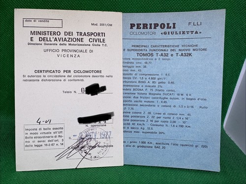 Libretto certificato