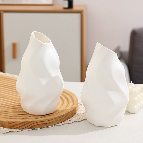 Vaso plastica bianco - vaso,