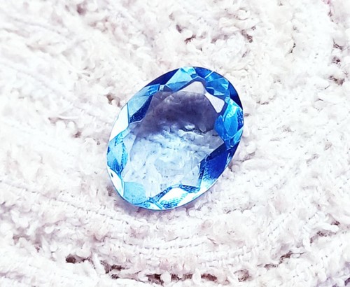 Topazio blu ovale - ovale, loose