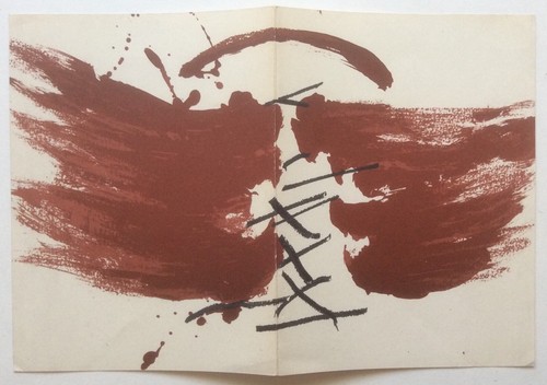 Tapies carton d invitation - -,