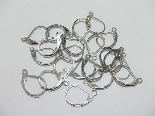 20pz ganci orecchini ottone - orecchini,