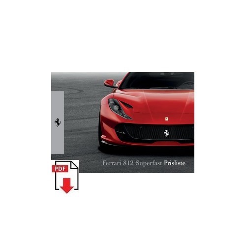 Ferrari 2018 prisliste 812