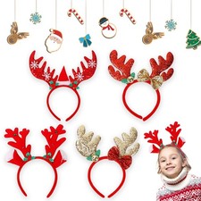 4 fasce per capelli con corna