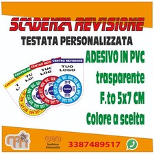 SCADENZA REVISIONE - Adesivo -