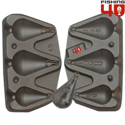Stampo peso pesca piombo pera - ,