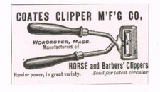 Pubblicità 1893 Coates