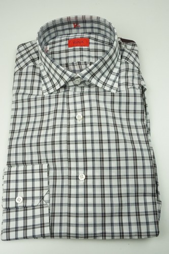 Camicia elegante isaia - elegante, grigio