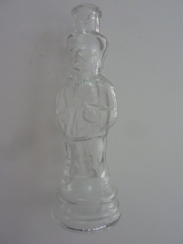 Antique glass figural bottle - glass,