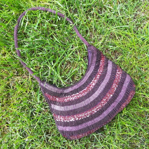 Borsa pochette viola vintage - pochette,